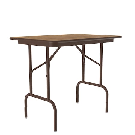 Correll CF Melamine Folding Tables  - Table Height24x36 Medium Oak CF2436MTH-06